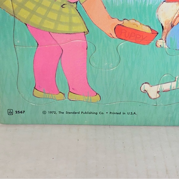 Vintage 1972 Standard Publishing Frame Tray Religious Childrens Puzzles Set of 2 - Picture 3 of 8